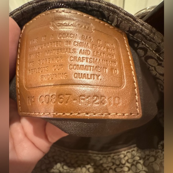 Coach - SoHo Signature Brown Tote Bag - Double Handle, Mini C’s 2008 #12310 EUC - Picture 6 of 9